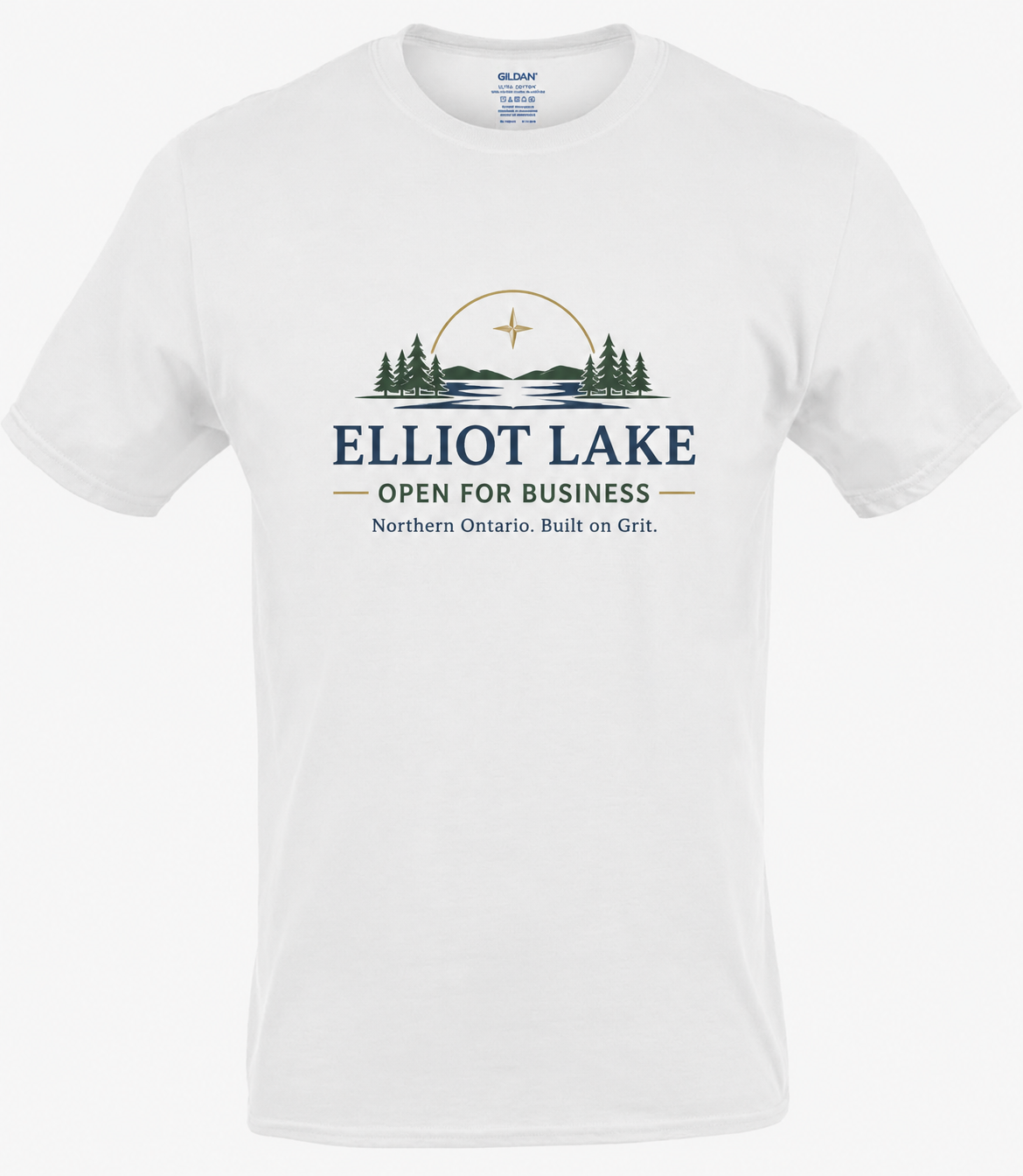 White Elliot Lake Open for Business custom shirt